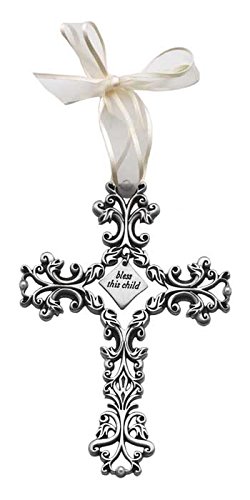 5" Bless This Child Filigree Cross