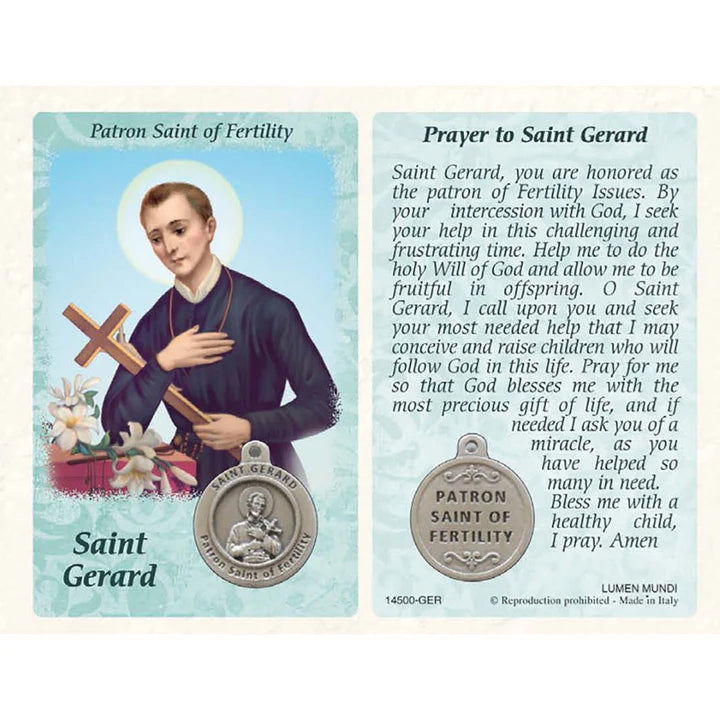 Healing Saint Cards with Medal