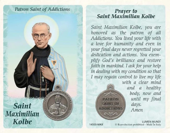 Healing Saint Cards with Medal