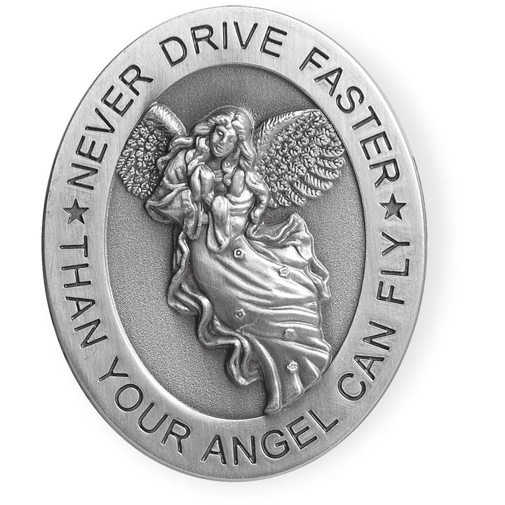 2.5" Never Drive Faster Angel Visor Clip
