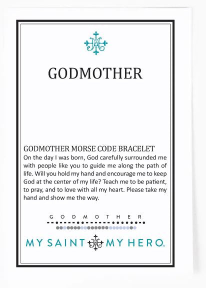 Godmother Morse Code Bracelet Gold