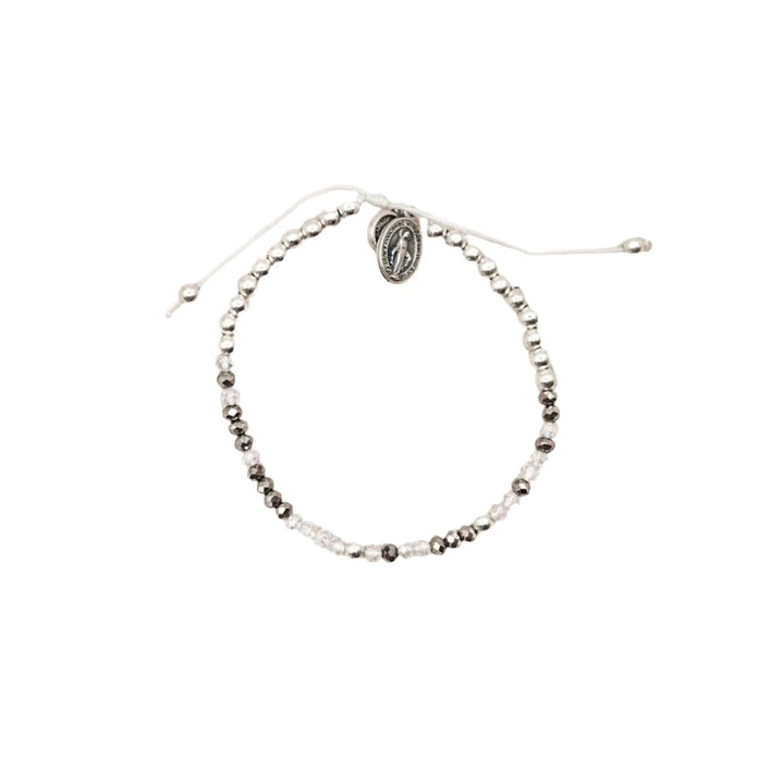 Maid of Honor Morse Code Silver Bracelet