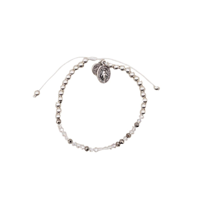 Bridesmaid Morse Code Silver Bracelet