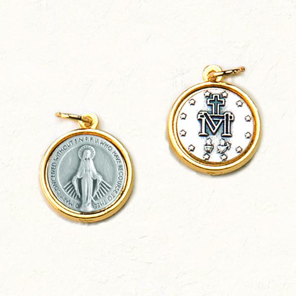 1/2 " Double-sided Silver/Gold Tone Medals