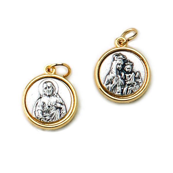 1/2 " Double-sided Silver/Gold Tone Medals
