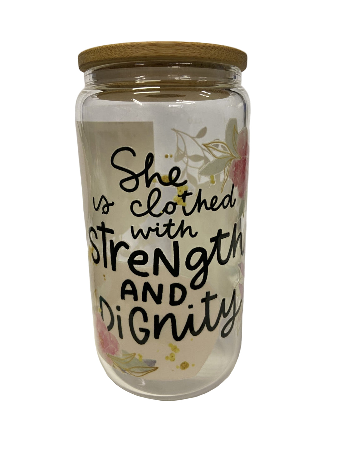 16 oz. Scripture Glass Cup