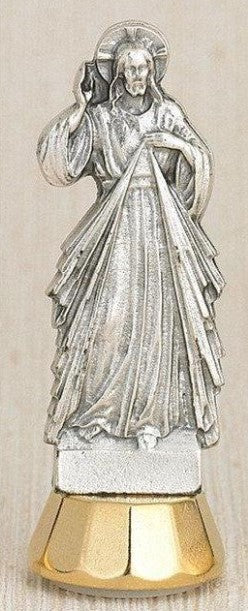 3" Divine Mercy Adhesive Mini Statue
