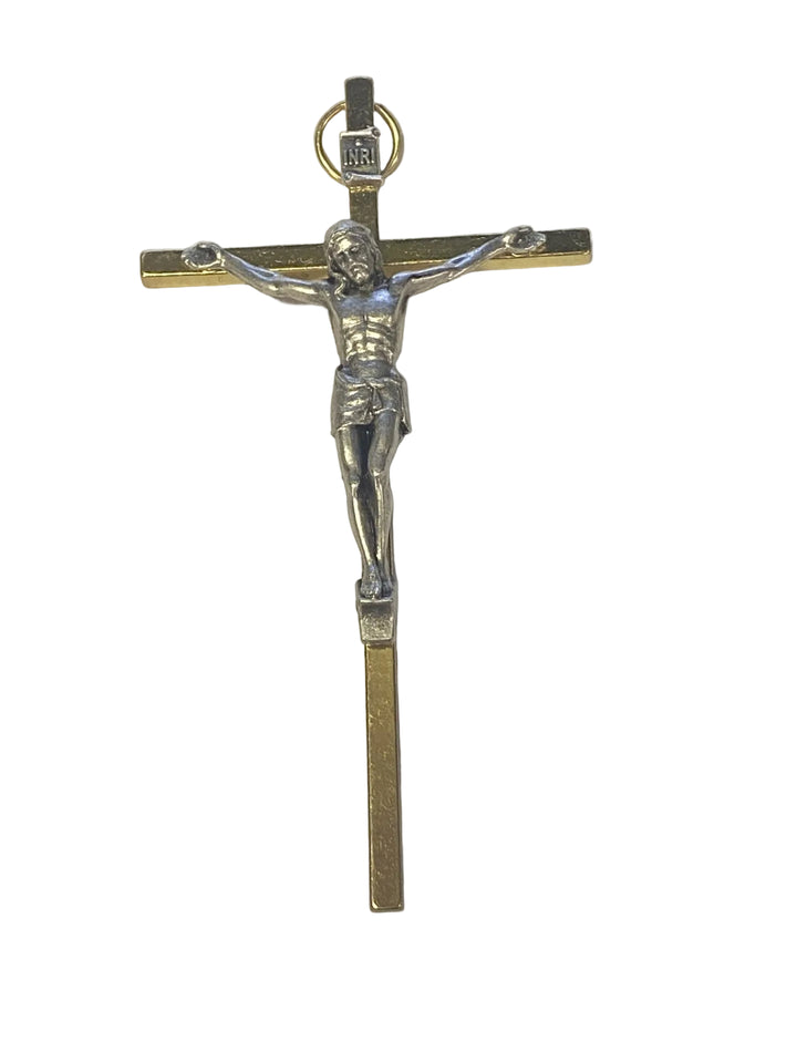 4.5" Metal Hanging Crucifix