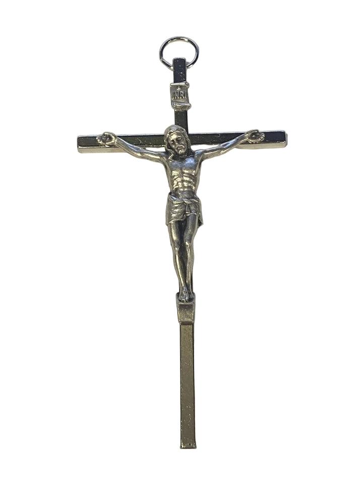 4.5" Metal Hanging Crucifix