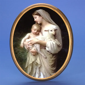 10" L'Innocense Oval Wooden Plaque