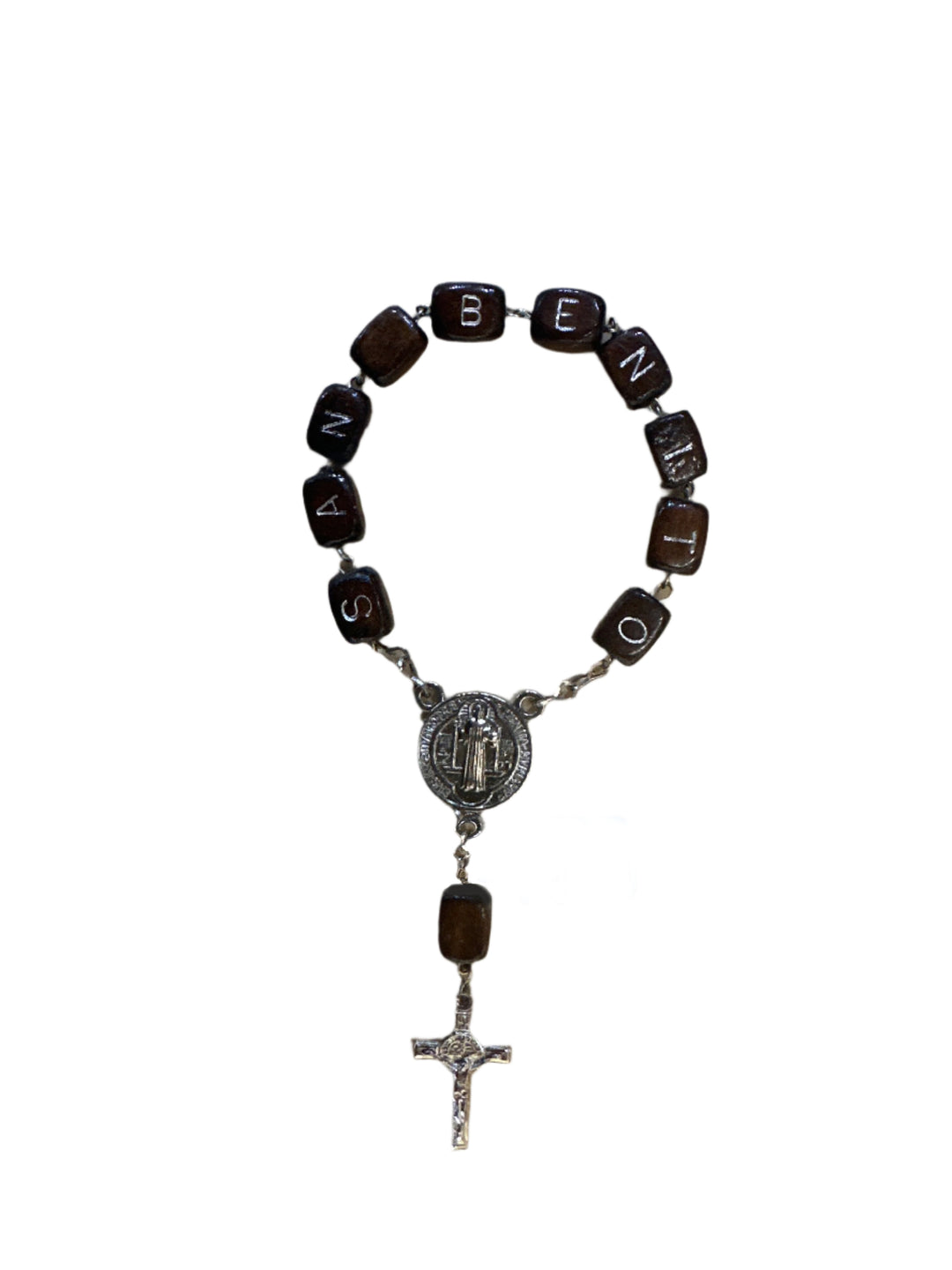 St. Benedict Single Decade Brown Rosary