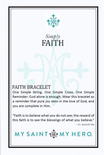 Simply Faith Cross Bracelet - Black / Silver