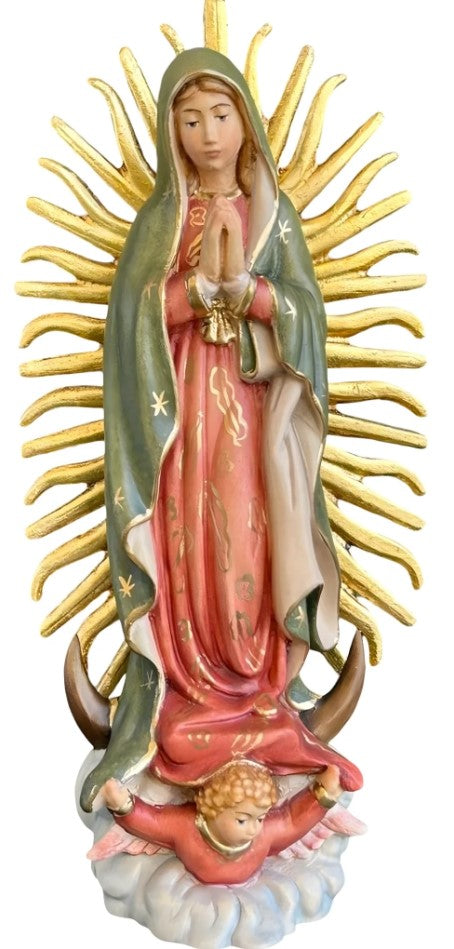 5.25" Maple Wood Our Lady of Guadalupe Statue