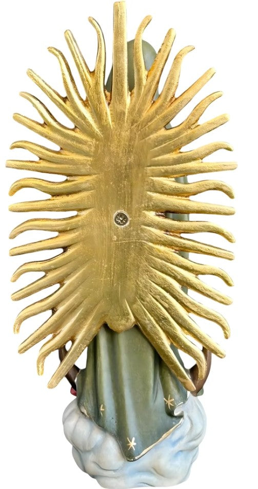 5.25" Maple Wood Our Lady of Guadalupe Statue