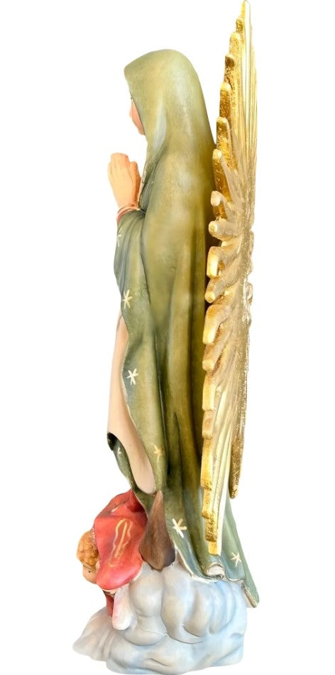5.25" Maple Wood Our Lady of Guadalupe Statue