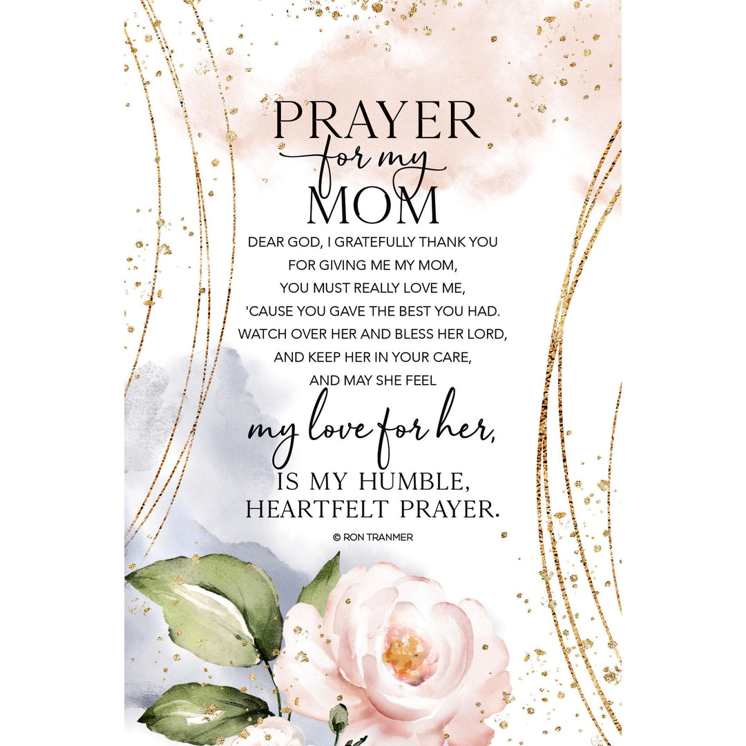 Prayer For My Mom Wooden Plaque