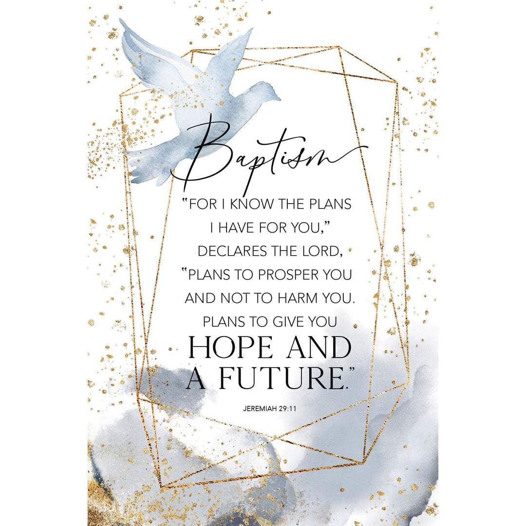 Baptism, Hope and a Future Plaque