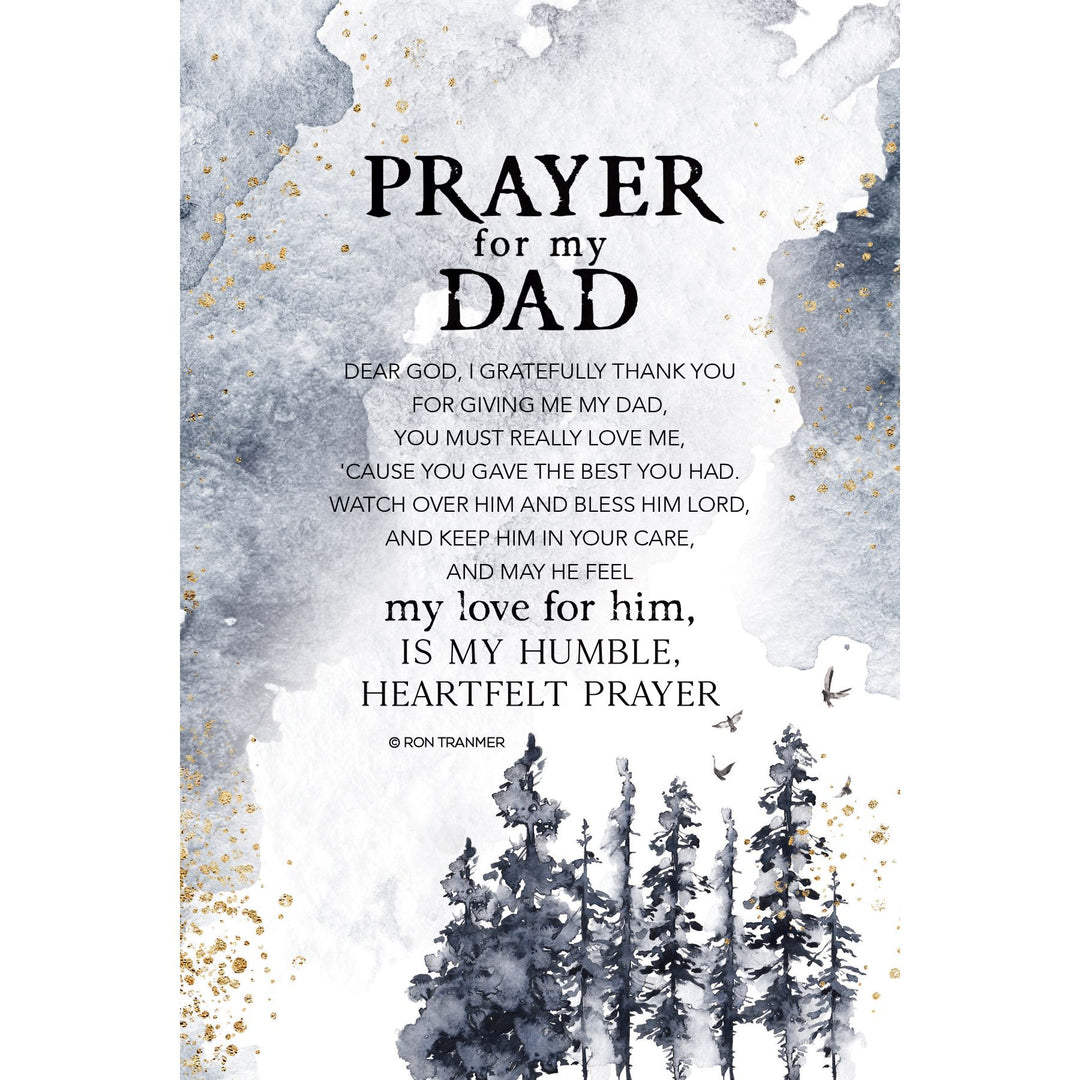 Prayer for My Dad Wooden Plaque