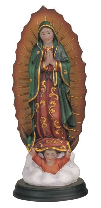 5" Our Lady of Guadalupe Resin Statue