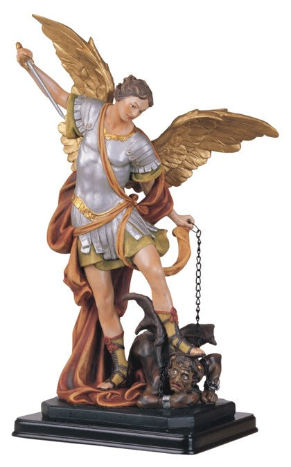 12" St. Michael Resin Statue