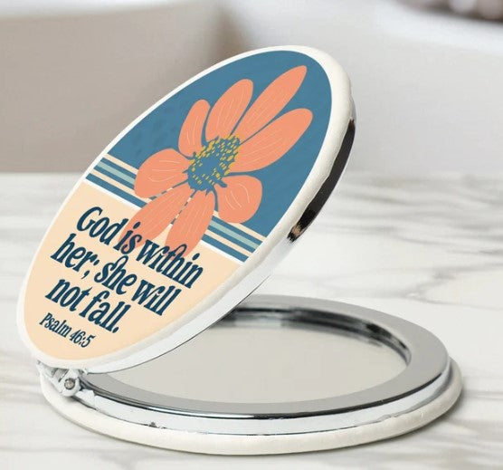 God Is Within Her Compact Mirror