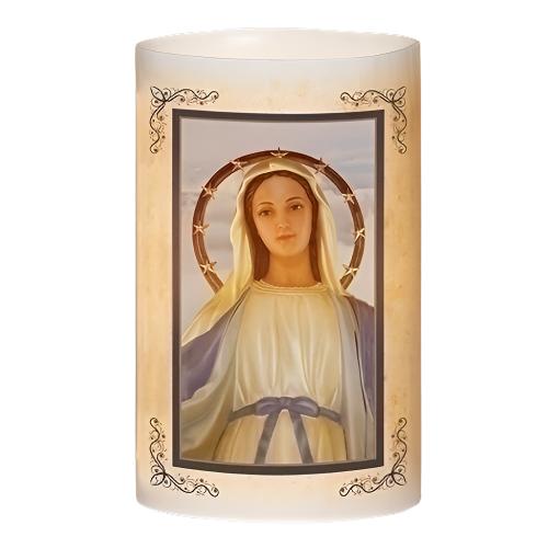 6" LED Lady of Grace Candle