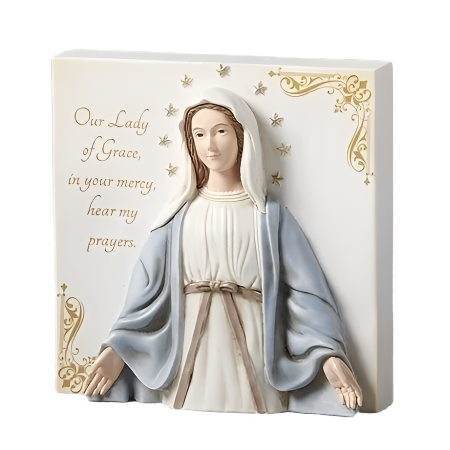 4.5" Our Lady of Grace Plaque