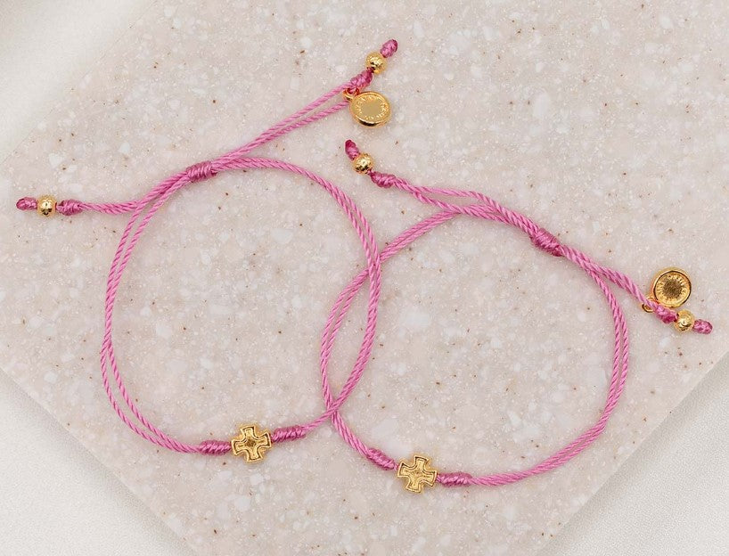 Together in Prayer for a Cure Breast Cancer Awareness Bracelet Set