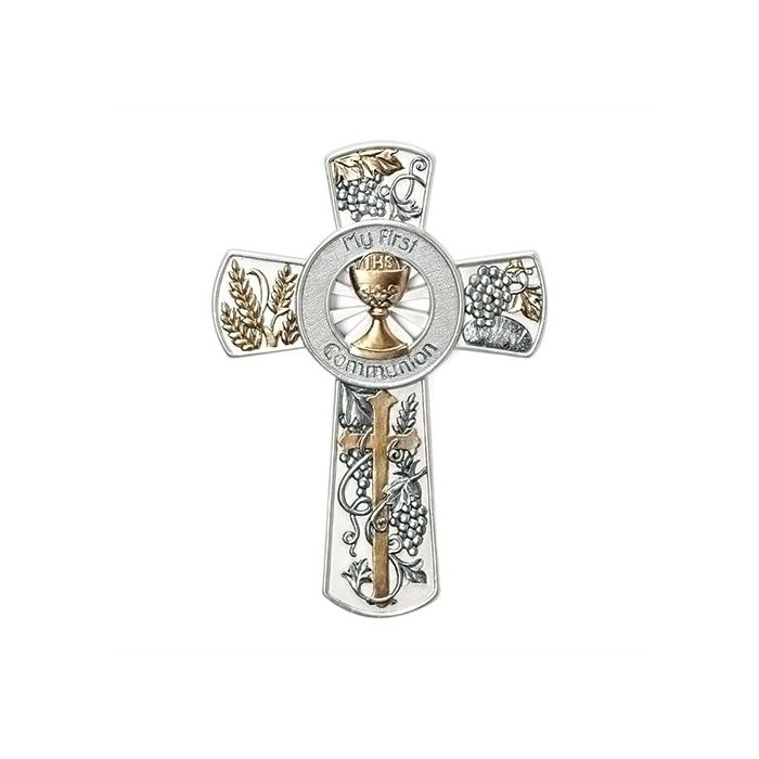 Two Tone First Communion Wall Cross