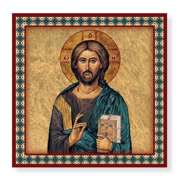 8" x 8" Christ All Knowing Printed Ceramic Tile