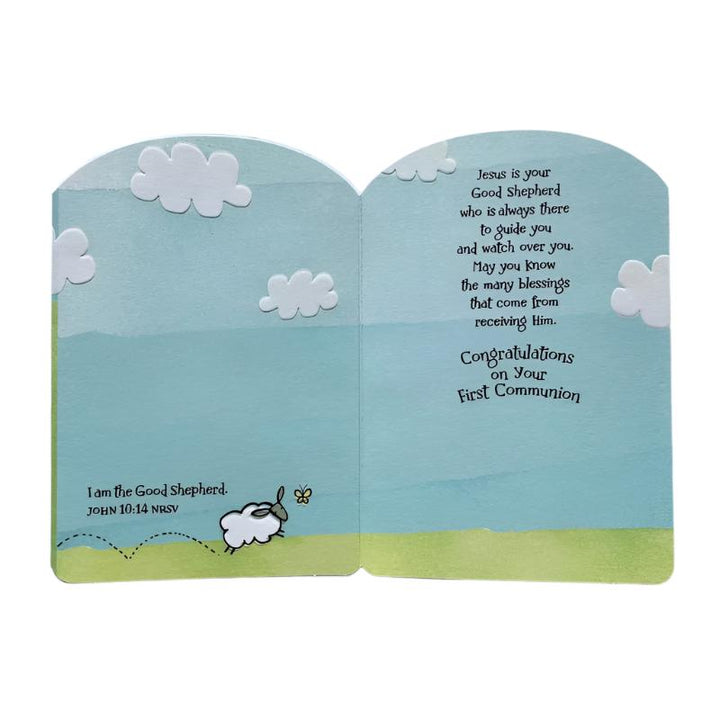 For a Special Young Man on Your First Communion Greeting Card