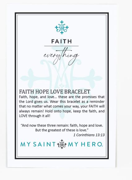 Faith Over Everything Alzheimer's Awareness Bracelet