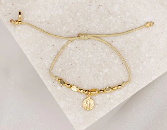 St. Benedict Gold Bracelet