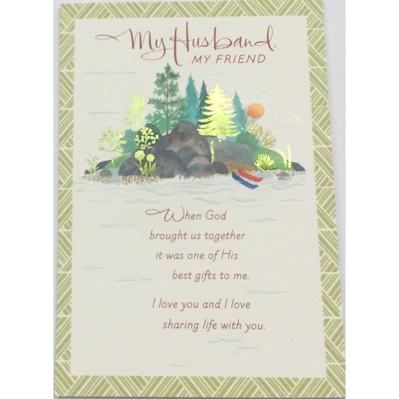 My Husband, My Friend Birthday Card