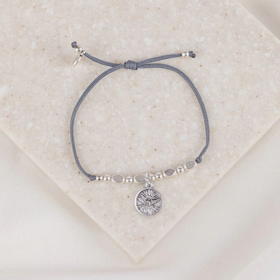 Holy Spirit Little Saints Corded Bracelet