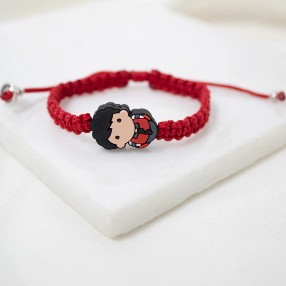 Tiny Saint™ Carlo Acutis Maroon Corded Bracelet