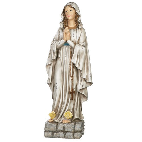 32" Our Lady of Lourdes Antique Figurine