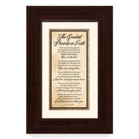 The Greatest Parents on Earth Framed Art