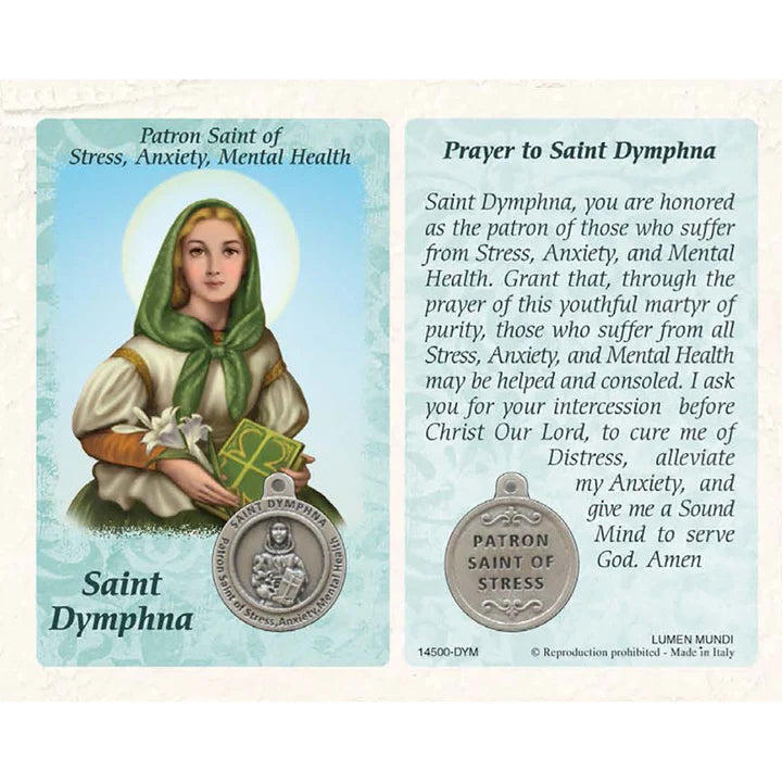 Healing Saint Cards with Medal