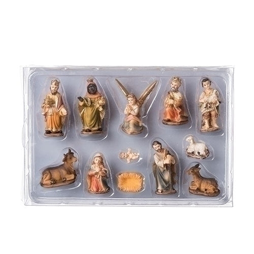 2" 12 Piece Mini Nativity Set