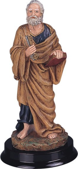 5" St. Peter Resin Statue