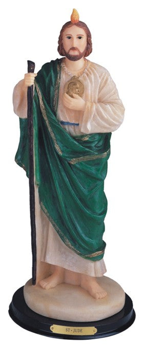 9" St. Jude Resin Statue