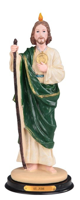 12" St. Jude Resin Statue