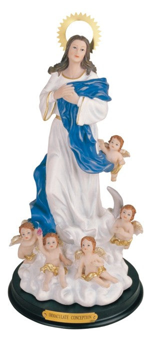 12" Immaculate Conception Resin Statue