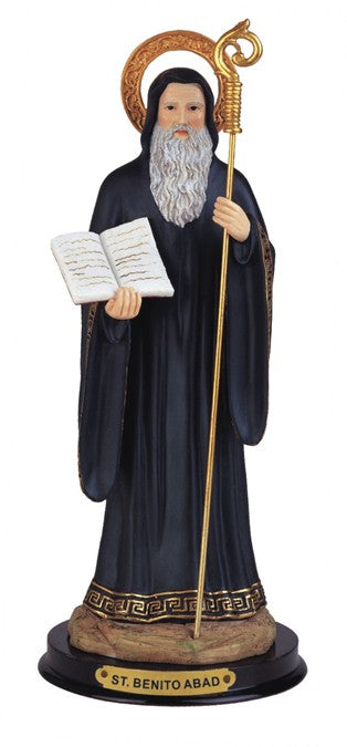 12" San Benito Abad Resin Statue