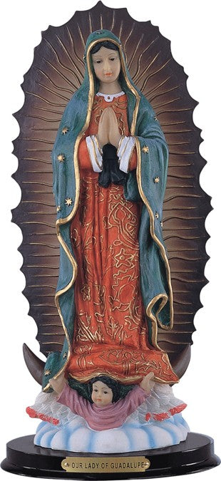 16" Our Lady of Guadalupe Resin Statue