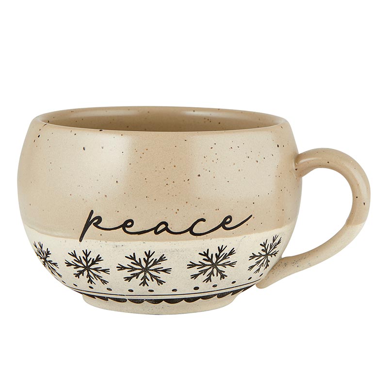 16 Oz Stoneware Mug - Peace