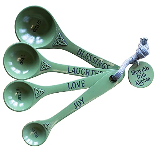 Green Irish Measuring Spoons Set