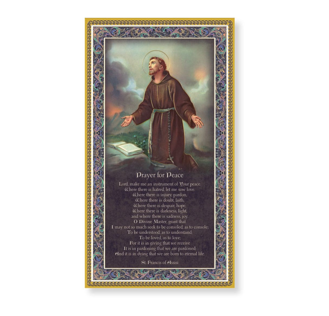 Saint Francis of Assisi Plaque with Prayer