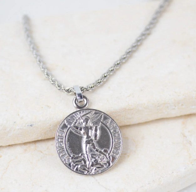 Archangel Michael Guardian Angel Necklace